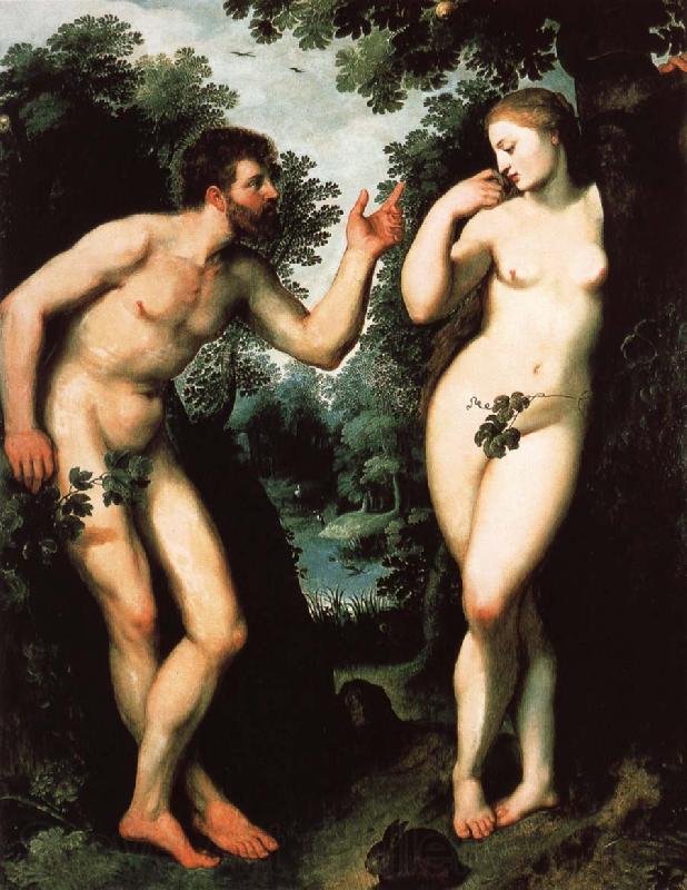 Peter Paul Rubens Adam and evy Spain oil painting art